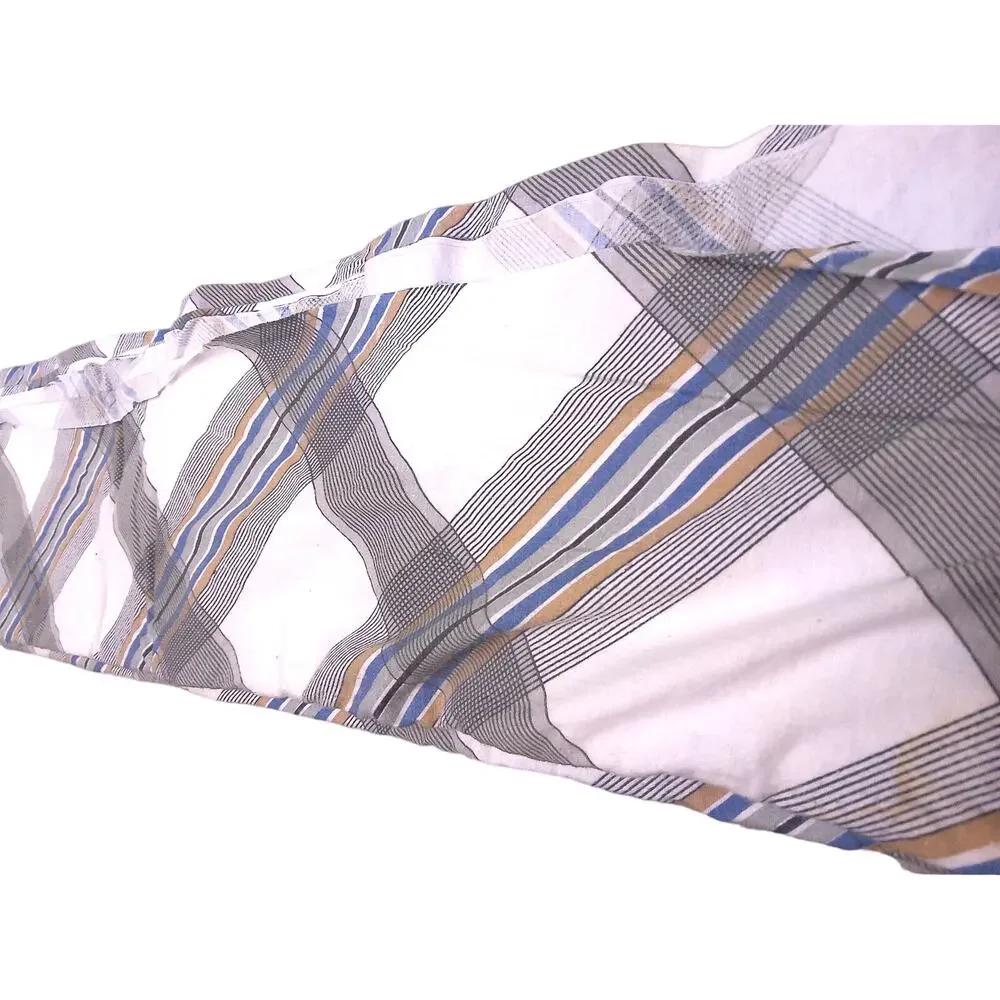 Vintage Kenneth Home Fashions Glenn Brook 100% Cotton Flannel Full Sheet READ